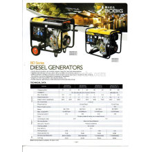 El aire caliente de la venta enfrió el sistema de generador diesel 5KW